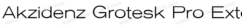 Akzidenz Grotesk Pro Extended字体转换